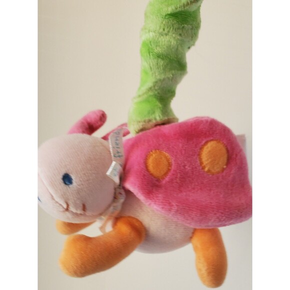Carter's Starters Prestige Musical Crib Pull Toy Flower Ladybug Let's Be Friends - Picture 10 of 11